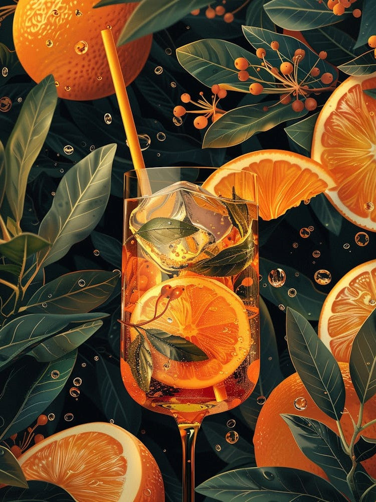 Oranges In A Glass 2