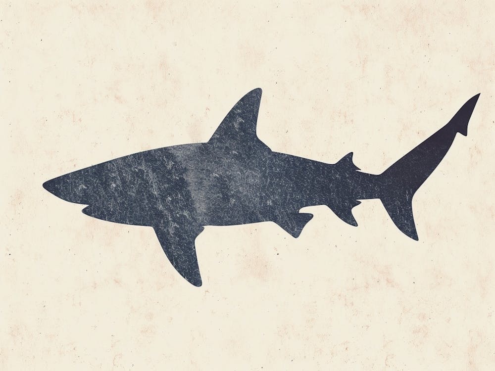 Smallscale Cookiecutter Shark Silhouette 2