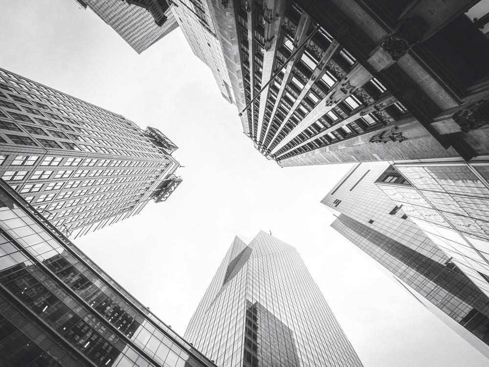 Black And White Cityscape