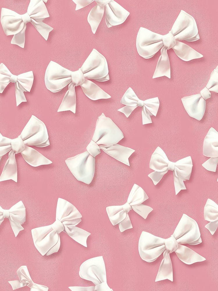 Pastel Pink Bows 2 Pattern
