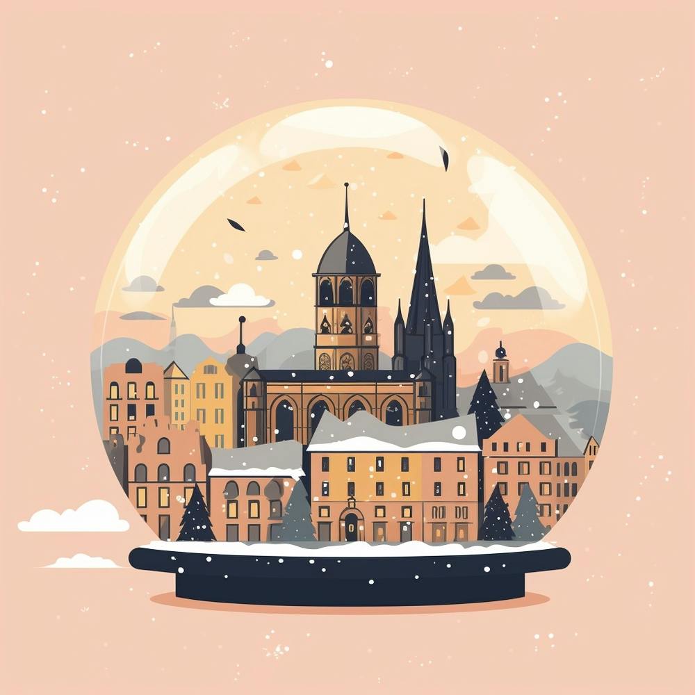 Cologne France 3 Snowglobe
