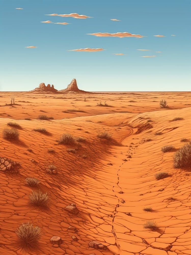 Simpson Desert Pixel Art 3