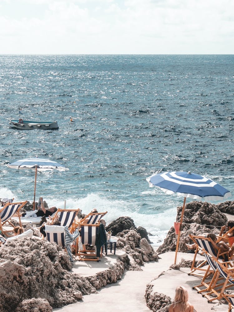 Capri Italy - Beach Club La Fontelina Vertical