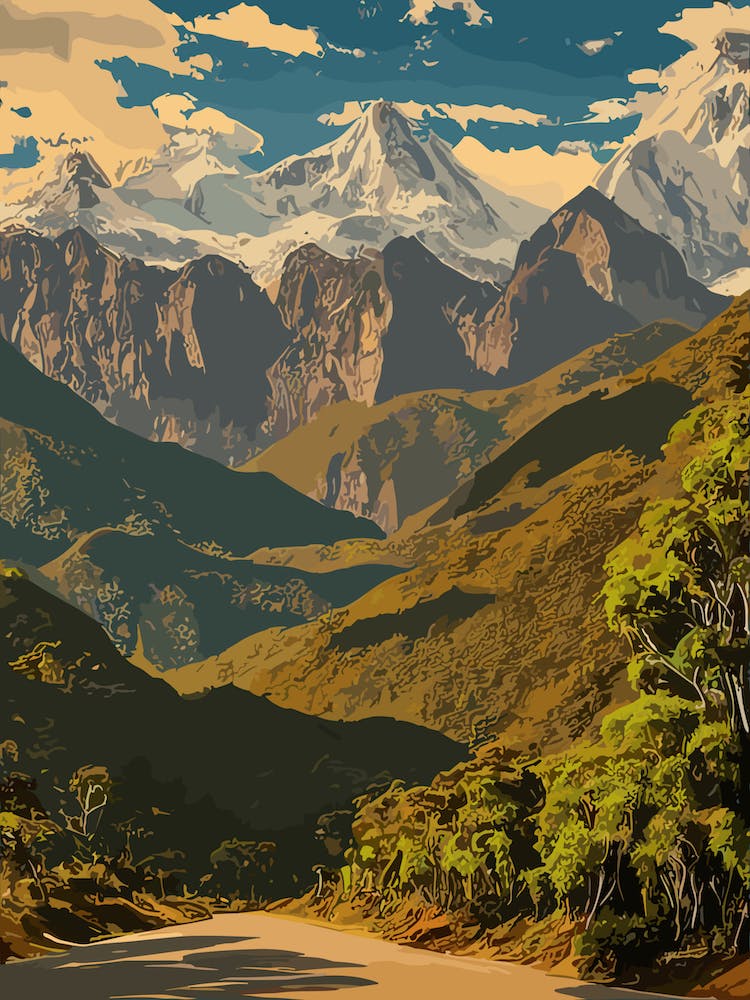 Amboró National Park Bolivie Affiche Vintage
