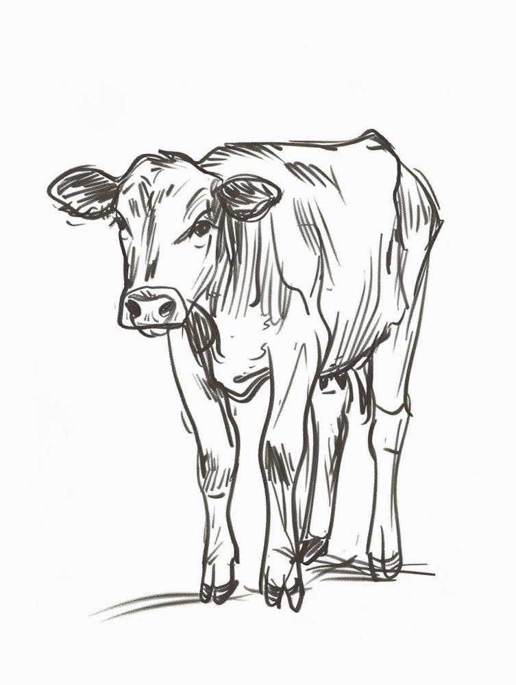 B&amp;W Cow