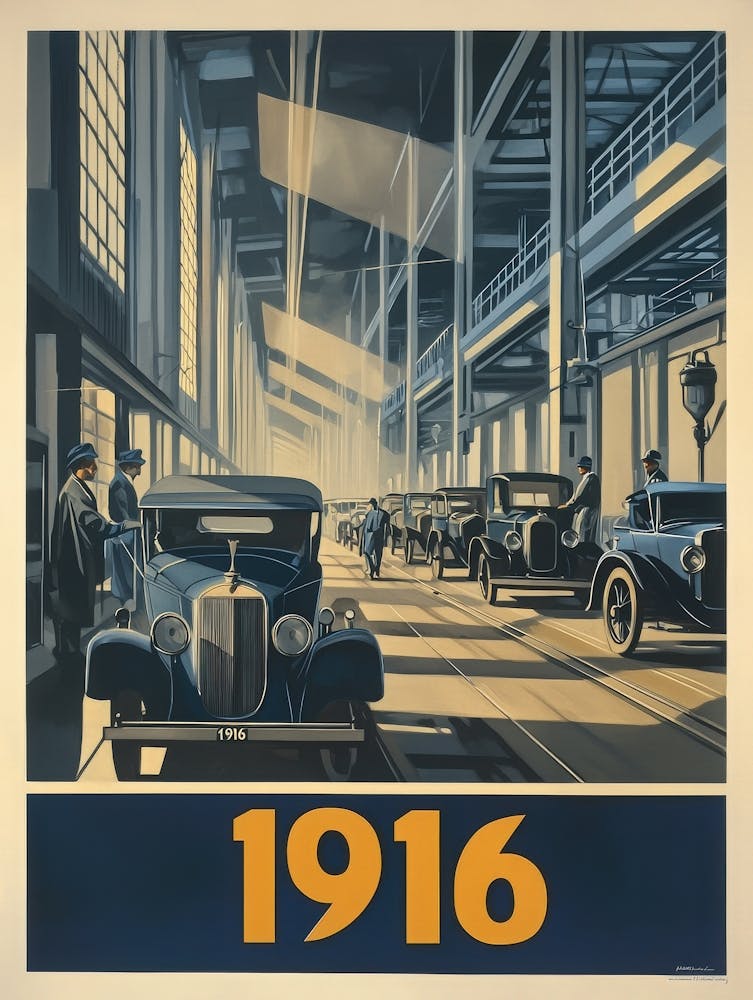 Aihrgdesign Une Affiche Industrielle Vintage Célébrant l'Automobile 6818944d 9477 4bd3 9d6a 519a39eef274 3