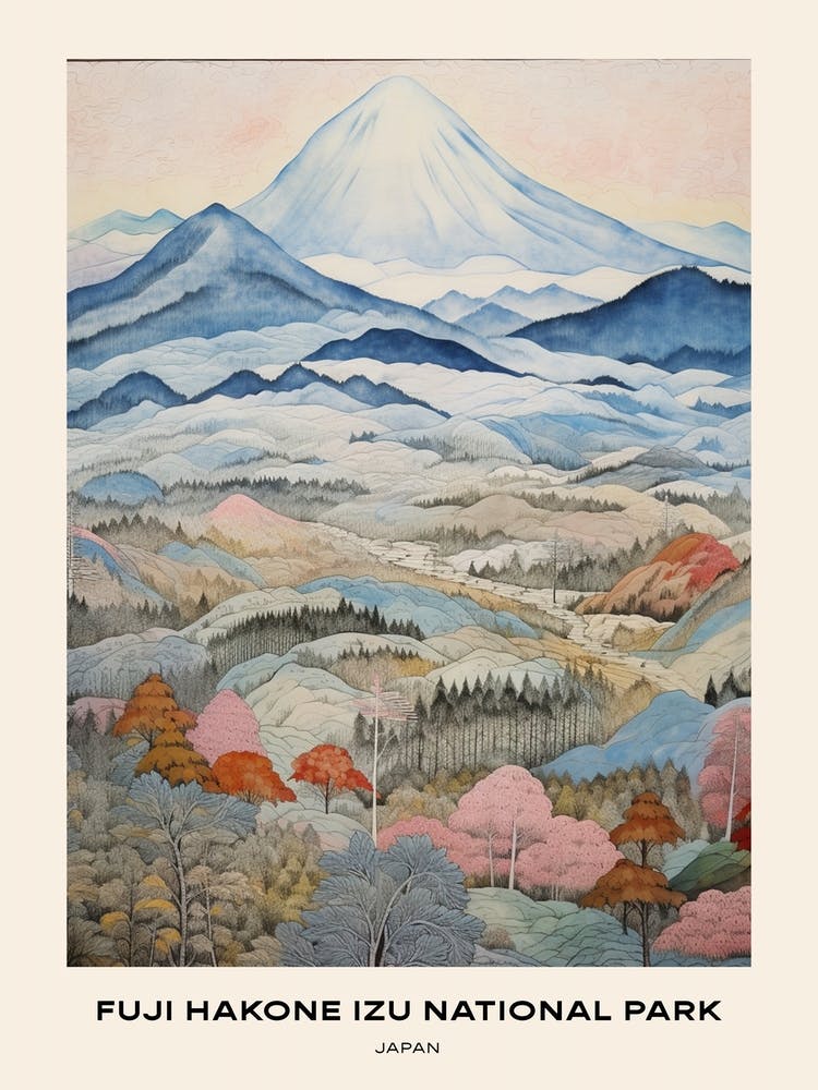 Fuji Hakone Izu Nationalpark Japan 1 Poster