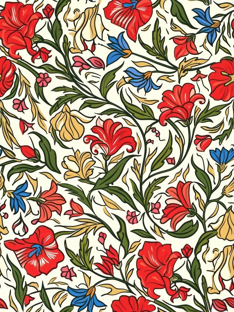 Floral Charm London Fabrics Floral Pattern 5