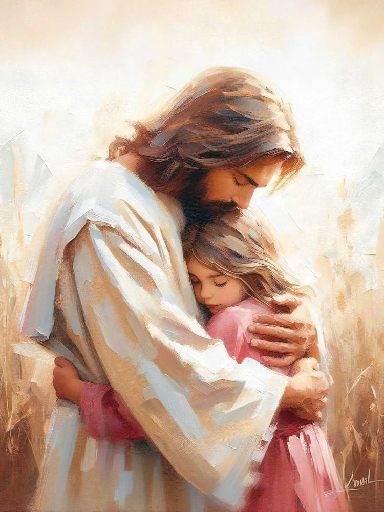 Together, Christian Art, Jesus And Girl, Jesus And Children, Jesus Painting, Digital Lds Art, Bible Art, Jesus Download Art, Jesus Christ