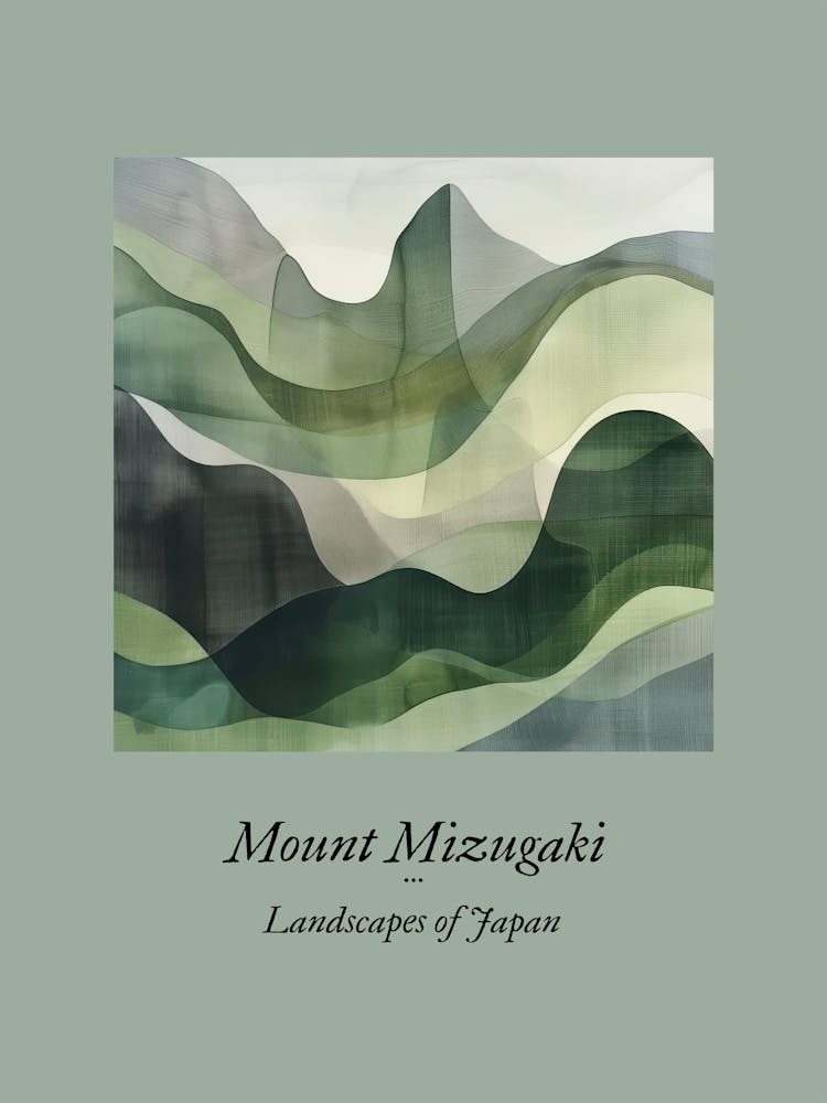 Landscapes Of Japan Mount Mizugaki