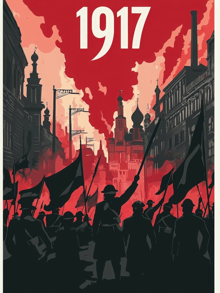 Aihrgdesign A Vintage Political Poster Depicting The Russian