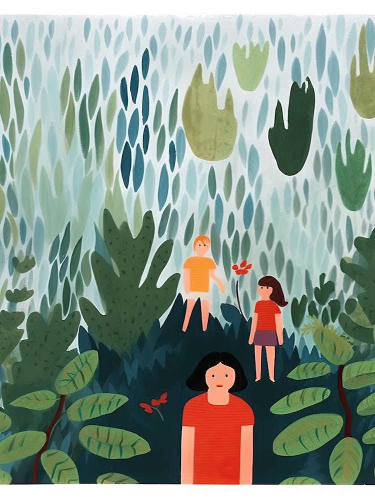 In The Jungle, Tiny People And Illustration 3