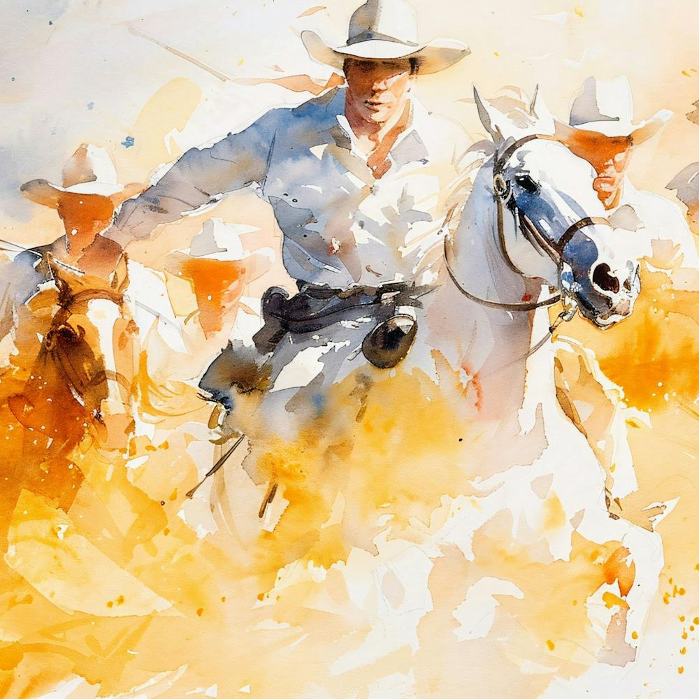 Cowboys On Horseback