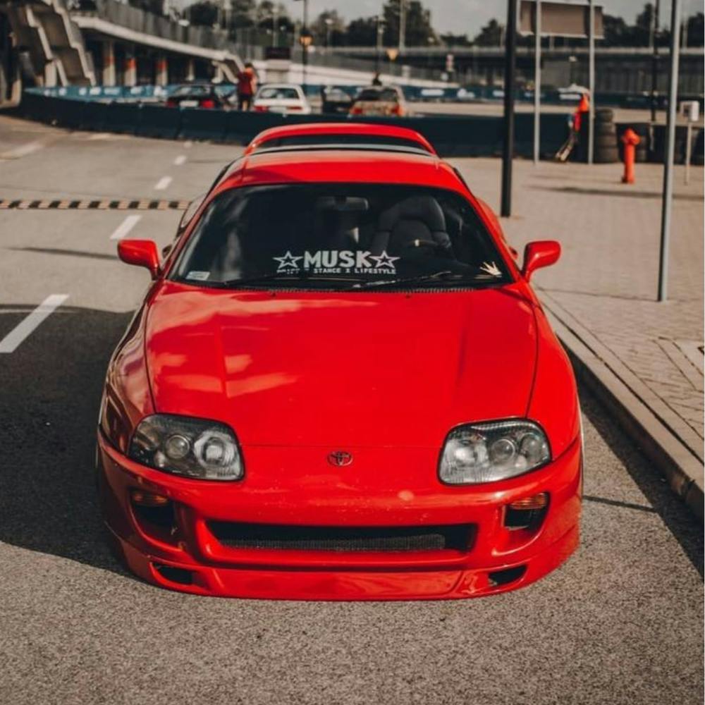 Red Toyota Supra