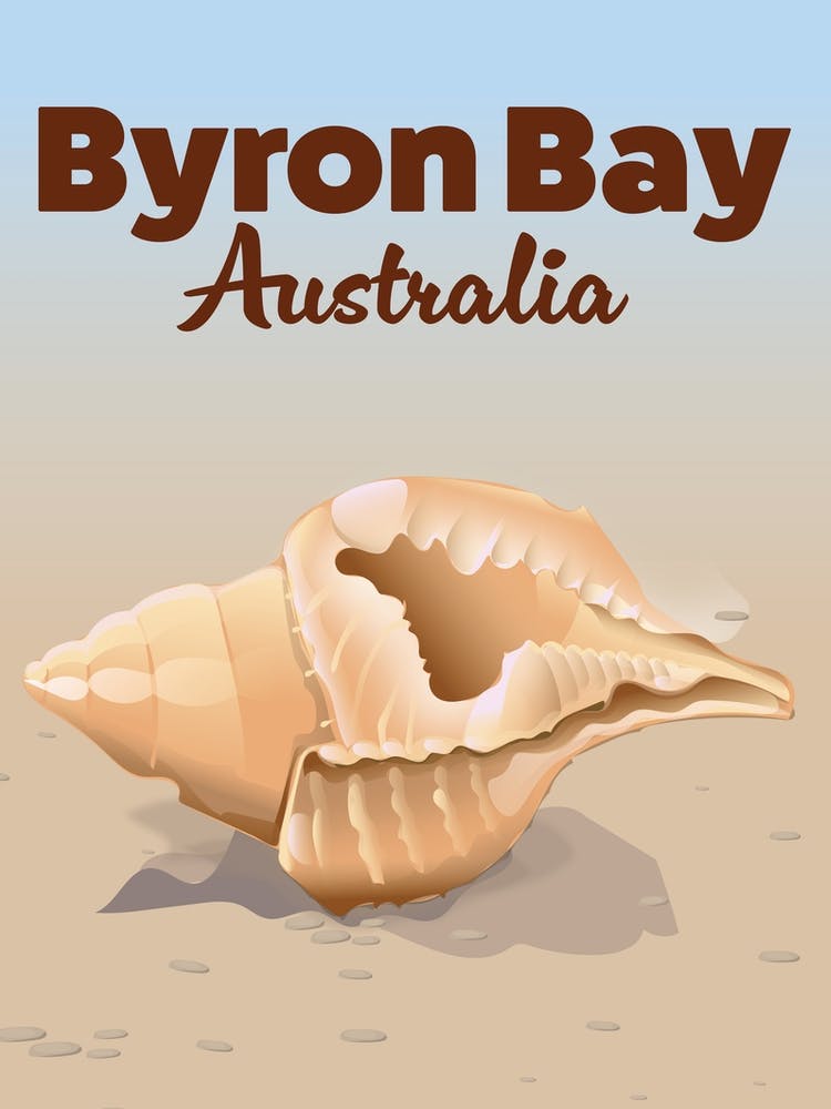 Byron Bay Australia Travel poster