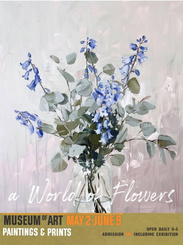 A World Of Flowers, Van Gogh Exhibition Bluebell 1