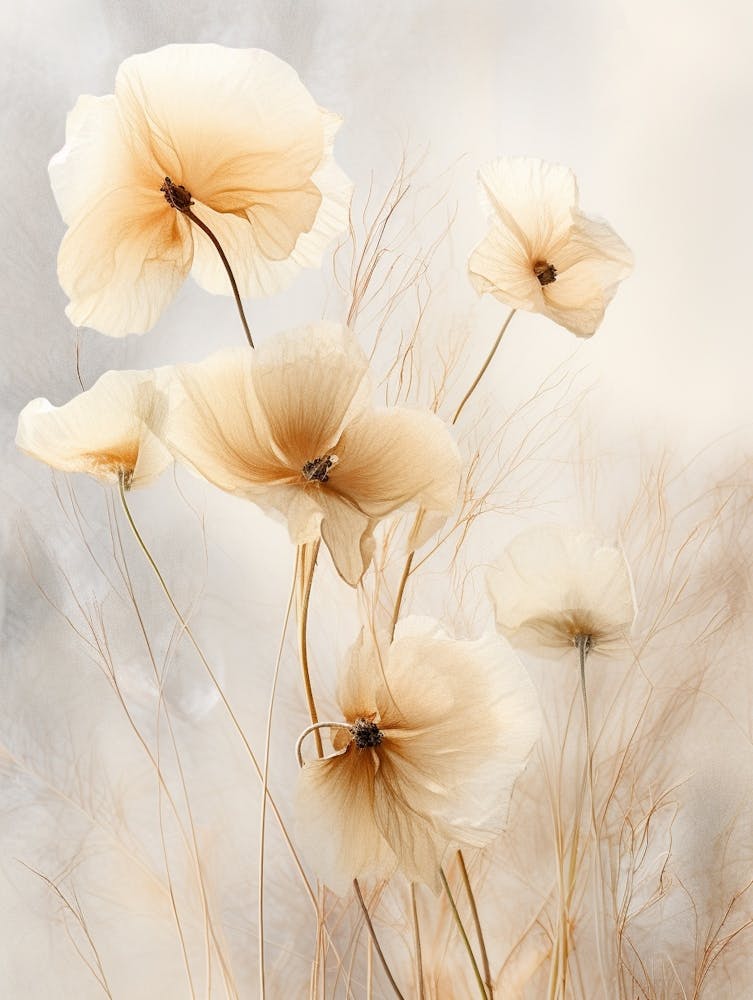 Boho Dried Flowers Wild Pansy 3