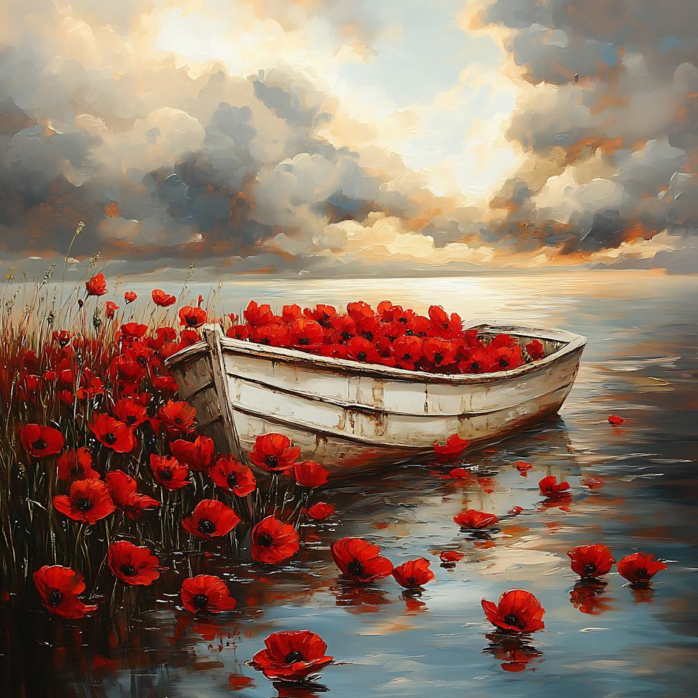 Poppies In A Boat 2