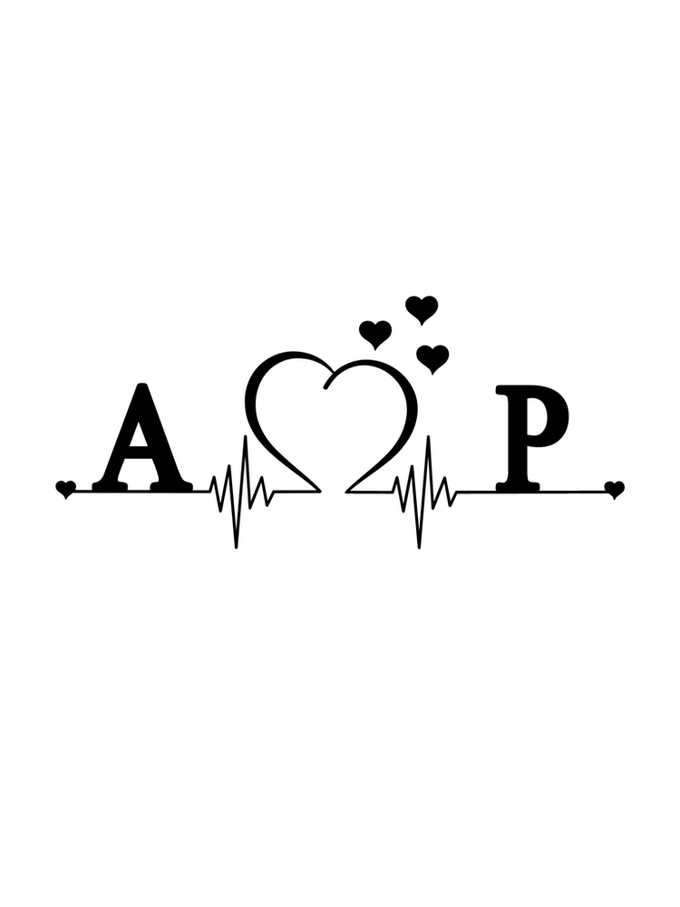 Personalized Couple Name Initial A And P