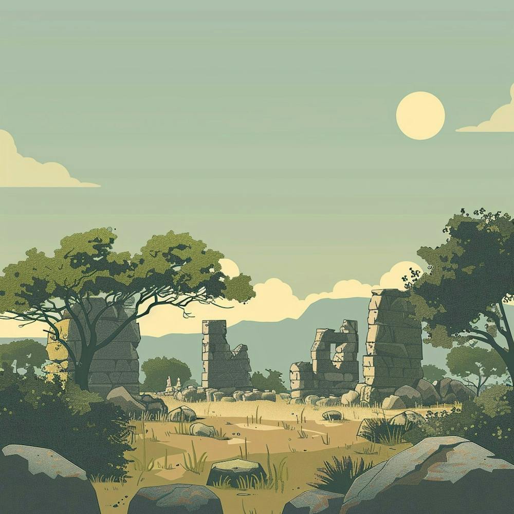 A Great Zimbabwe Ruins In Zimbabwe Minimal