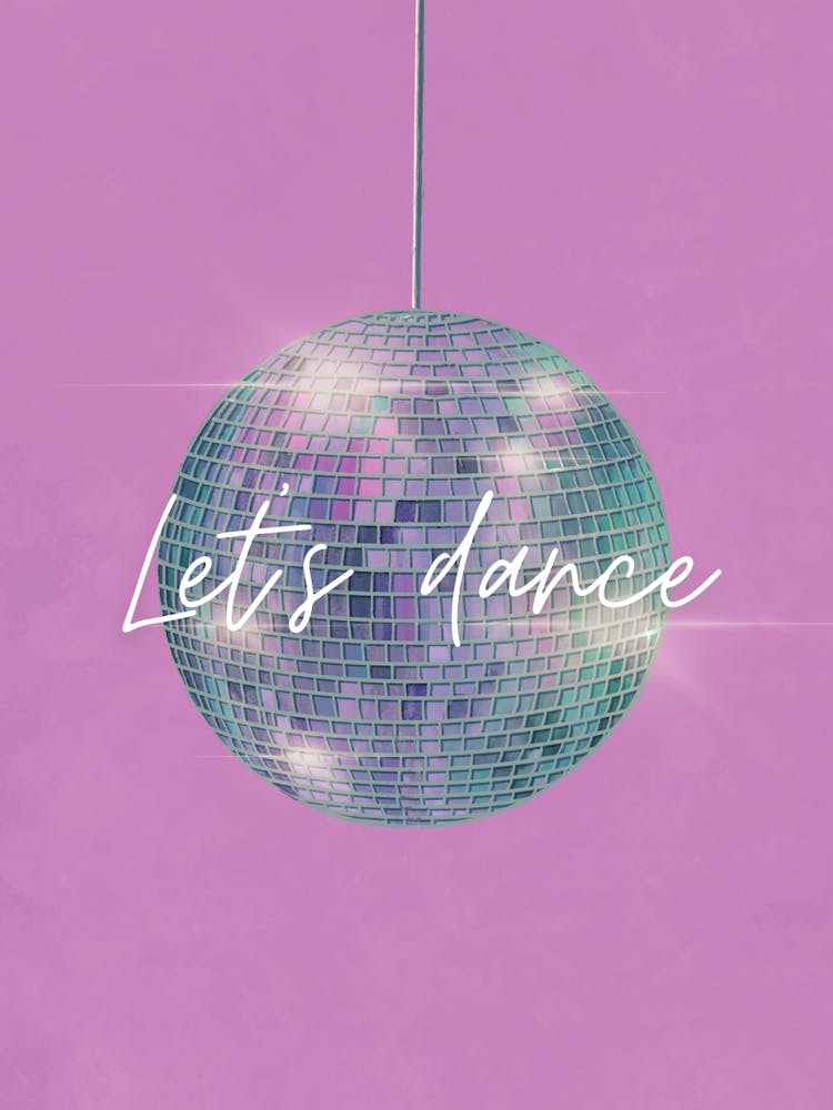 Pink Let's Dance Disco Ball