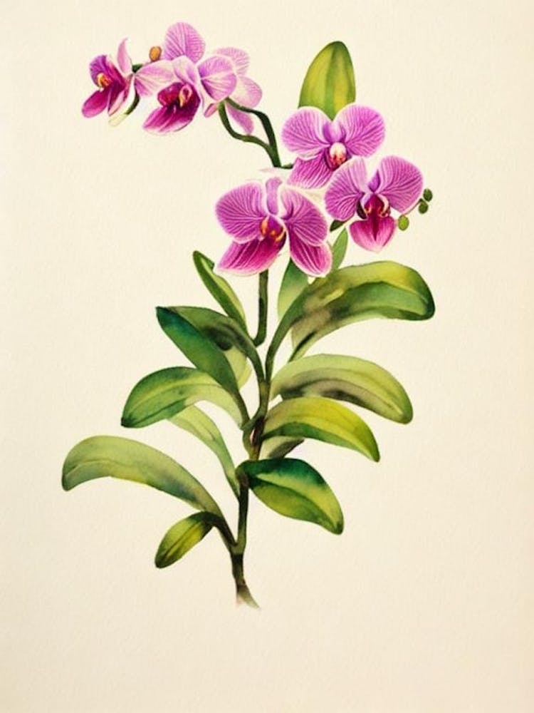 Orchids Vintage Flowers Flower