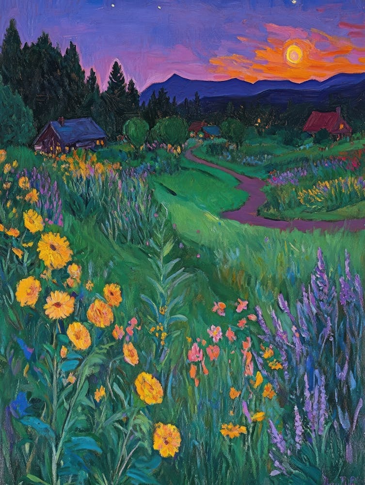 Sunset In The Meadow 6