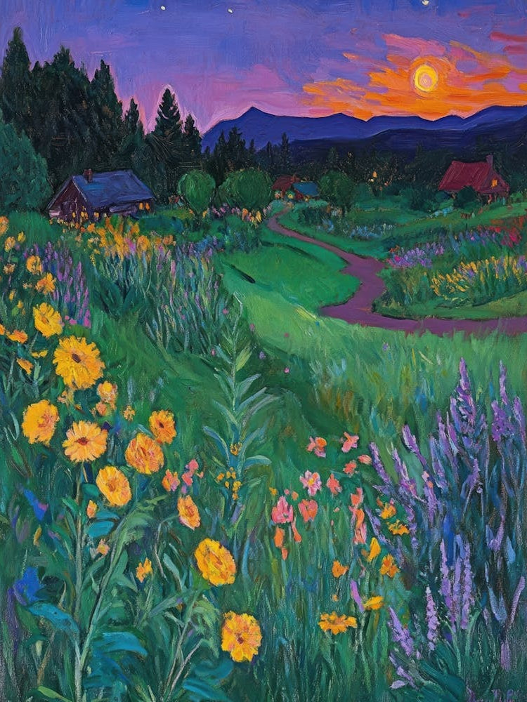 Sunset In The Meadow 6