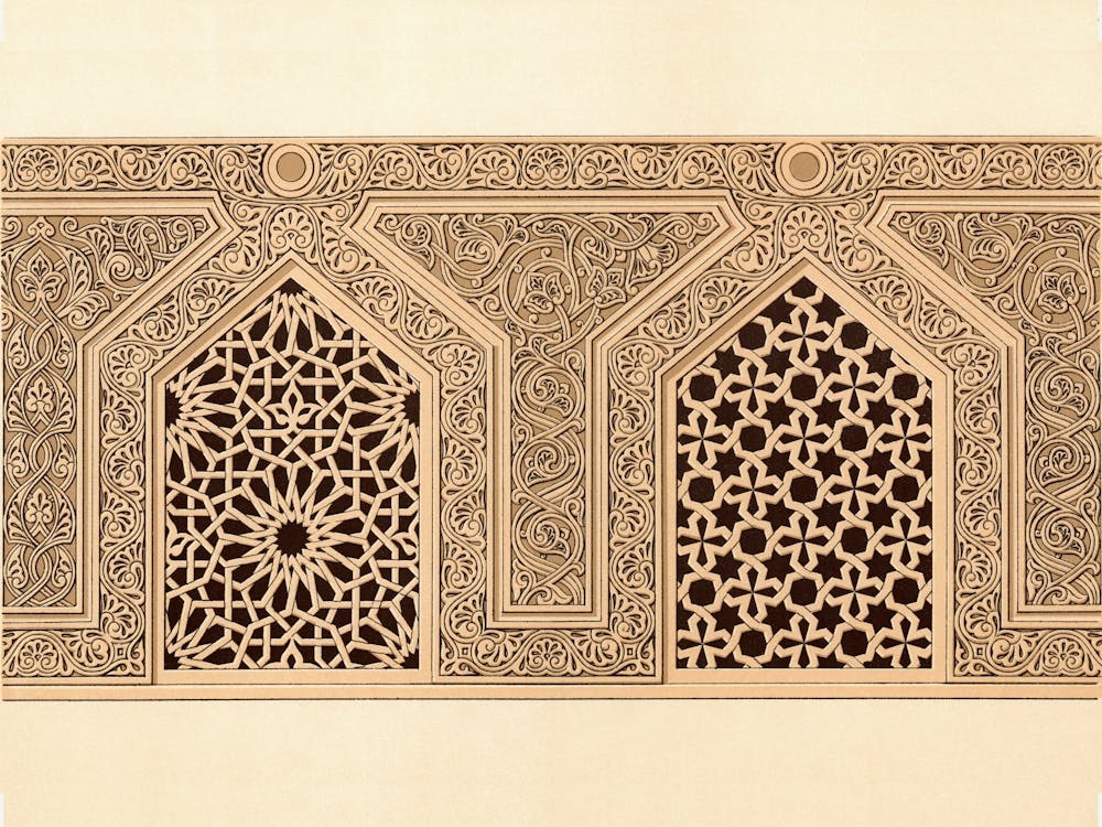 Emile Prisses D’Avennes Pattern, Plate No, 97, La Decoration Arabe