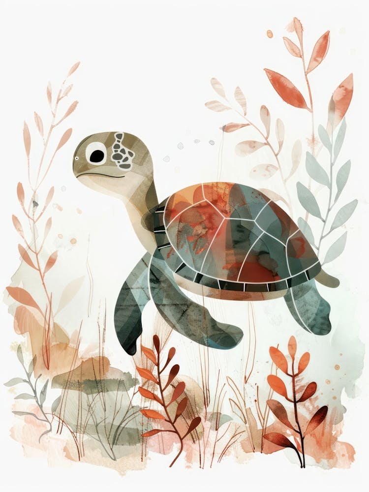 Charming Nursery Kids Animals Turtle 2