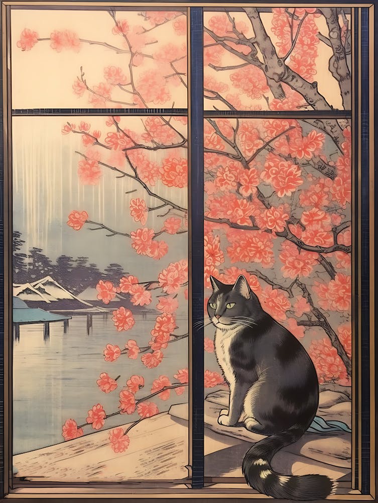 Cat In A Window 1