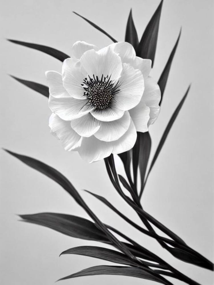 Cypress B&W Pencil 3 Flower