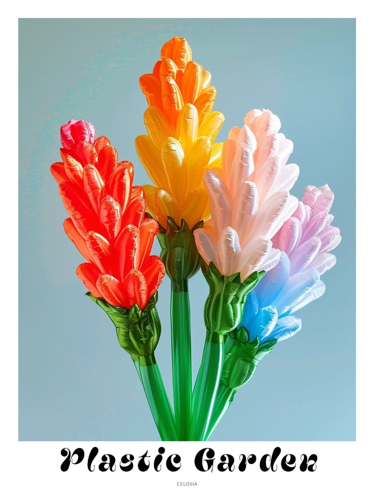 Dreamy Inflatable Flowers Poster Celosia 3