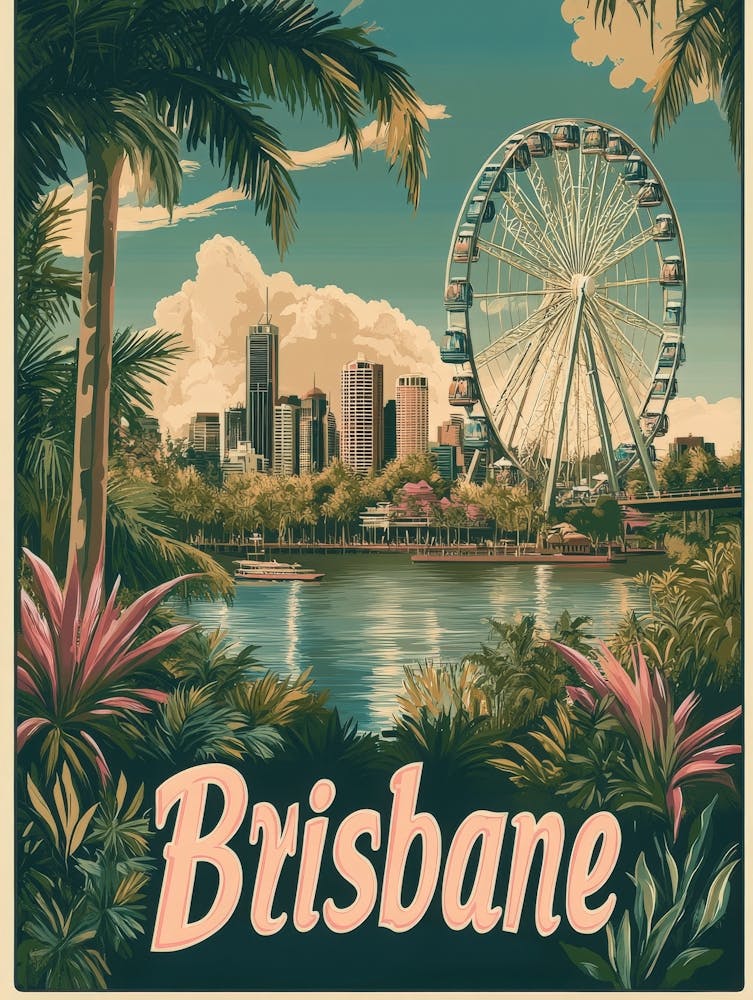 Aihrgdesign A Classic 1960s Travel Poster For Brisbane Showca F037627d 4d0f 4390 9070 678096c2ad03 2