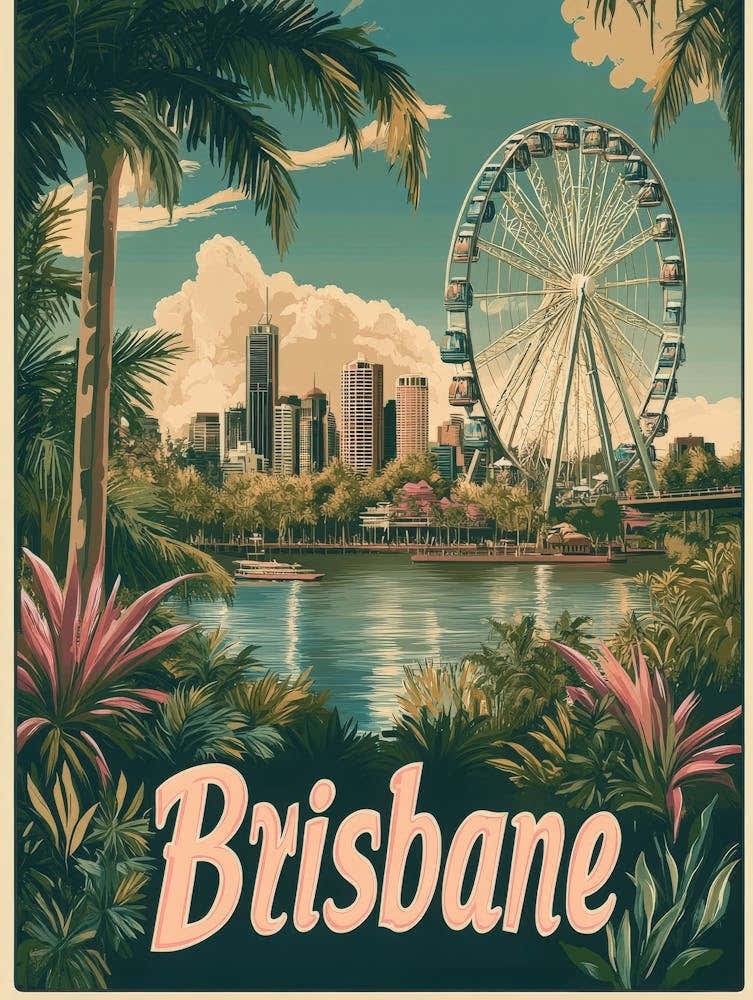 Aihrgdesign A Classic 1960s Travel Poster For Brisbane Showca F037627d 4d0f 4390 9070 678096c2ad03 2