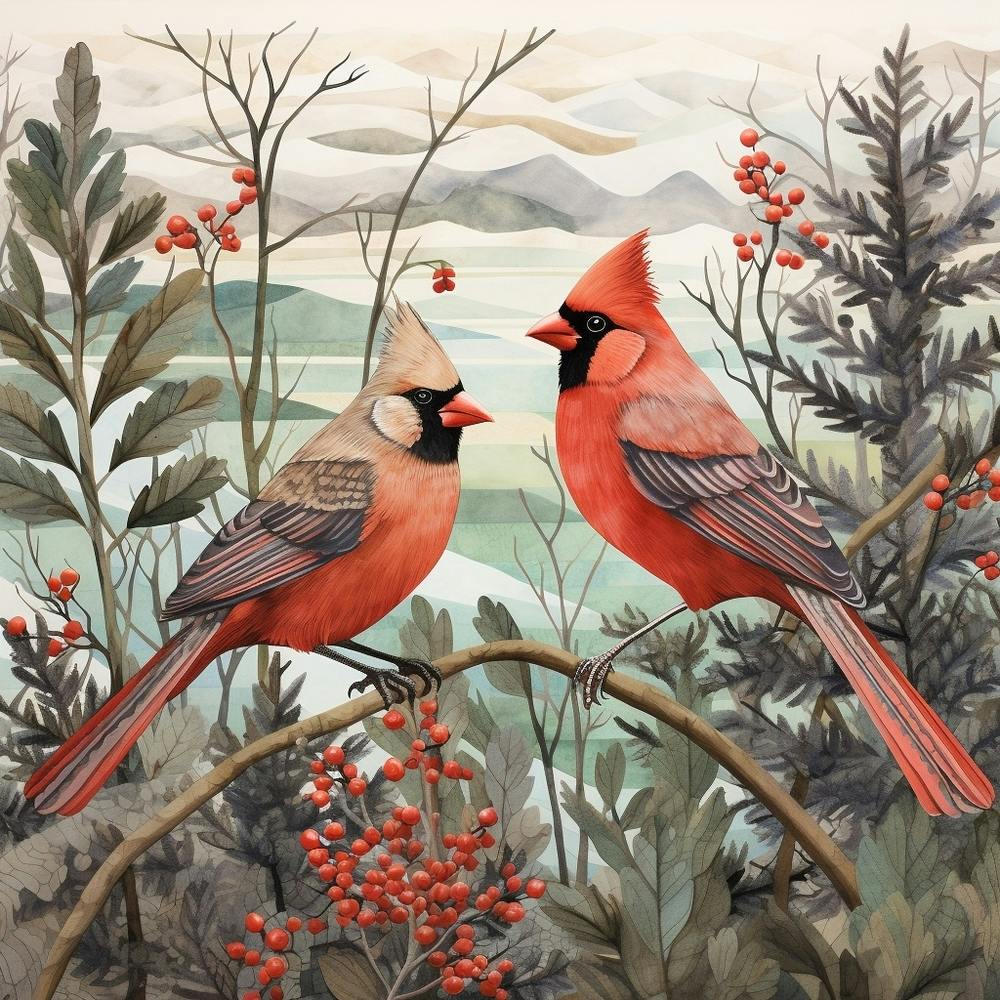 Bird In Nature Northern Cardinal 4