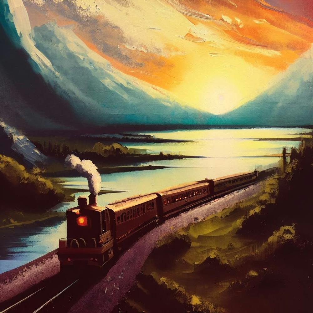 Train On The Tracks