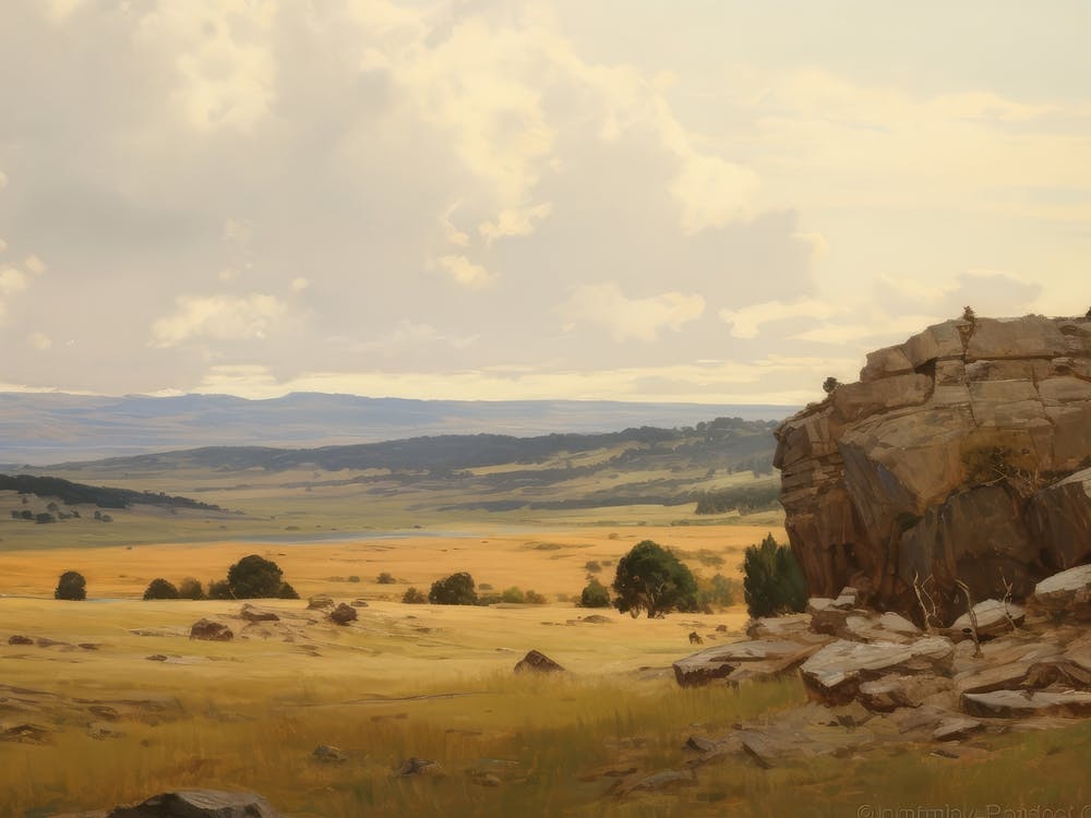 Vintage Southwest Landscape Painting