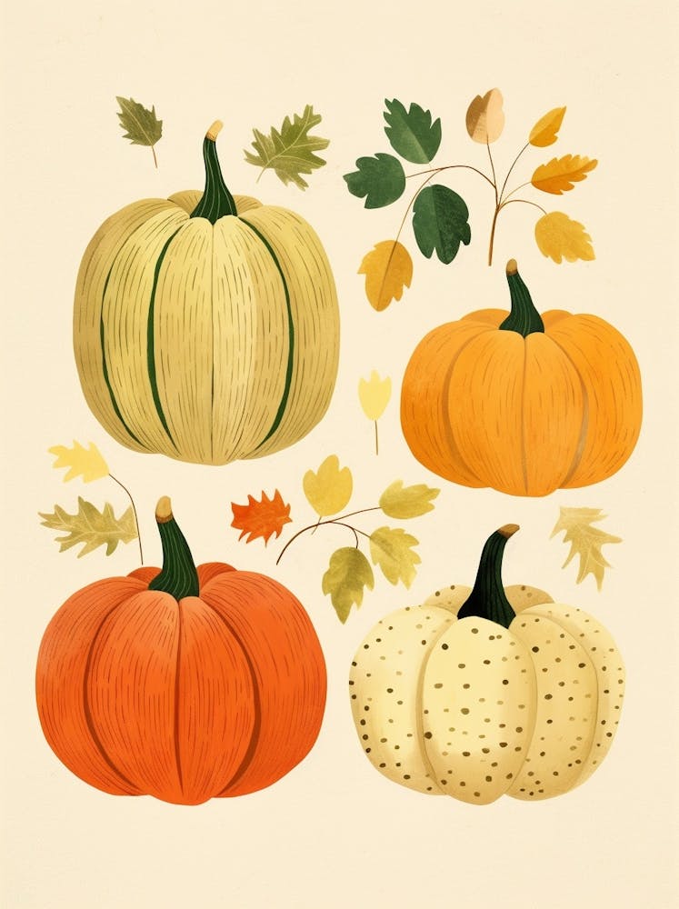 Cute Pumpkin Illustration 2