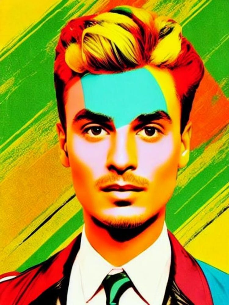 Pedro Capó 2 Colourful Pop Art