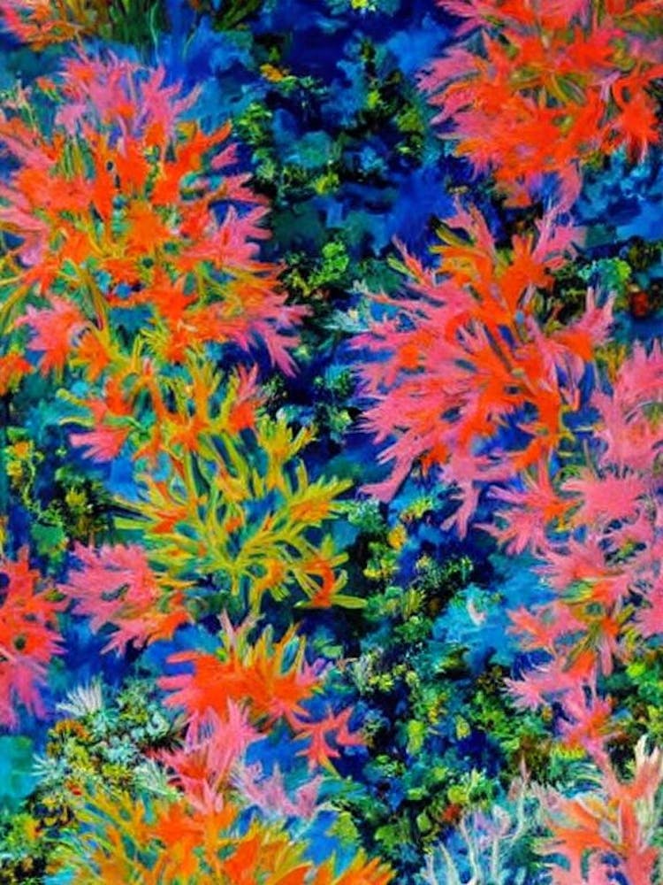Acropora Yongei Vibrant Painting