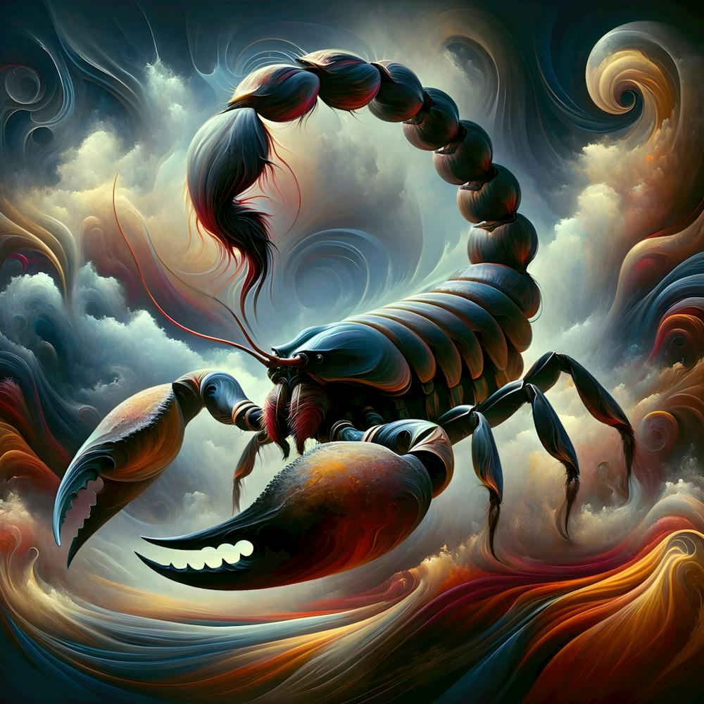 Mystic Scorpion: A Surreal Journey into Scorpio's Realm