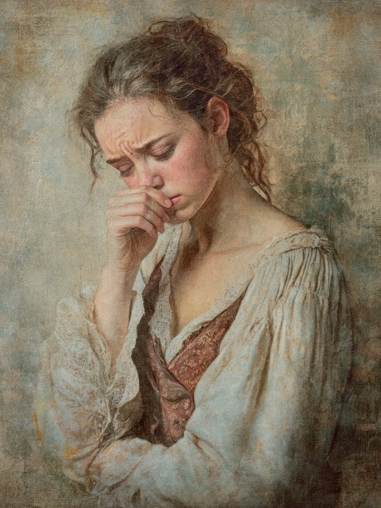 Classical Painting Funny Bathroom Wall Art Nose Pinch for Toilet Decor, Historic Oil Portrait Meets Toilet Humor Vintage Painting Funny Art Poster for Powder Roomsand Guest Bathrooms 1