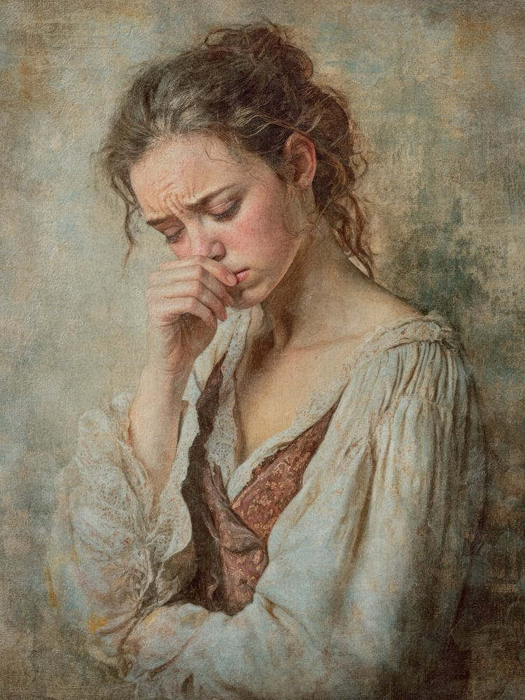 Classical Painting Funny Bathroom Wall Art Nose Pinch for Toilet Decor, Historic Oil Portrait Meets Toilet Humor Vintage Painting Funny Art Poster for Powder Roomsand Guest Bathrooms 1