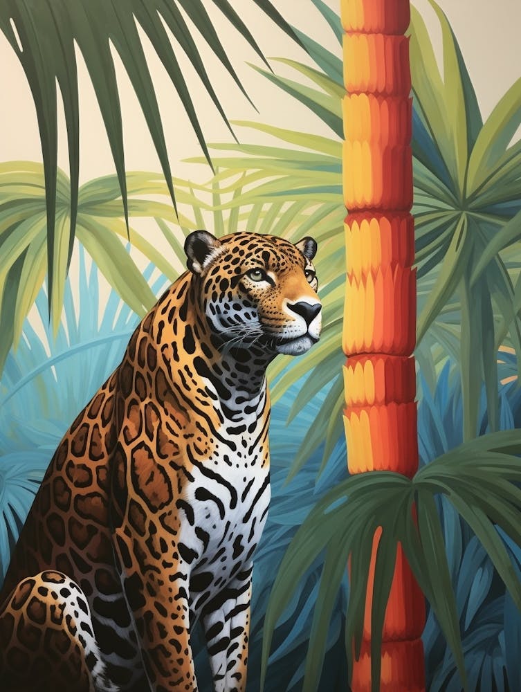 Jaguar 2 Tropical Animal Portrait