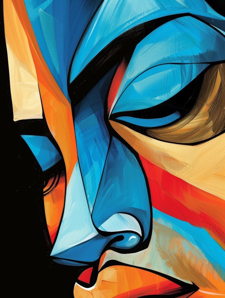 Abstract Of A Woman'S Face 18