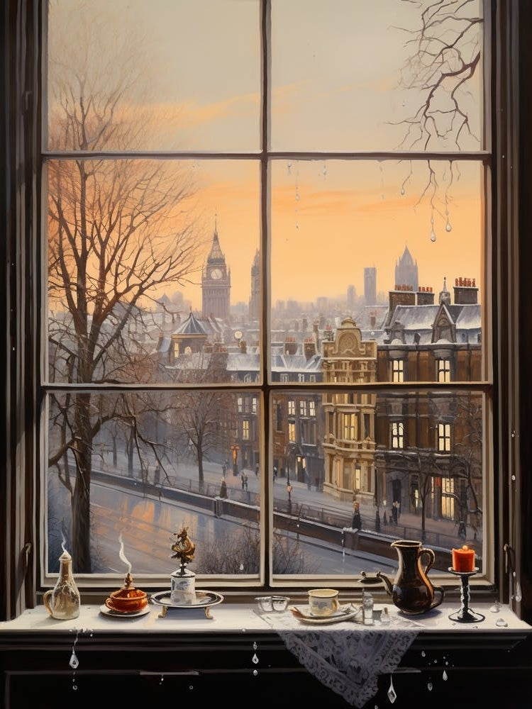 Winter Cityscape London United Kingdom 3