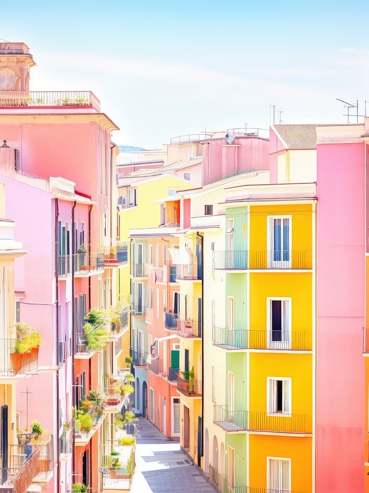 Salerno, Italy Colourful View 3