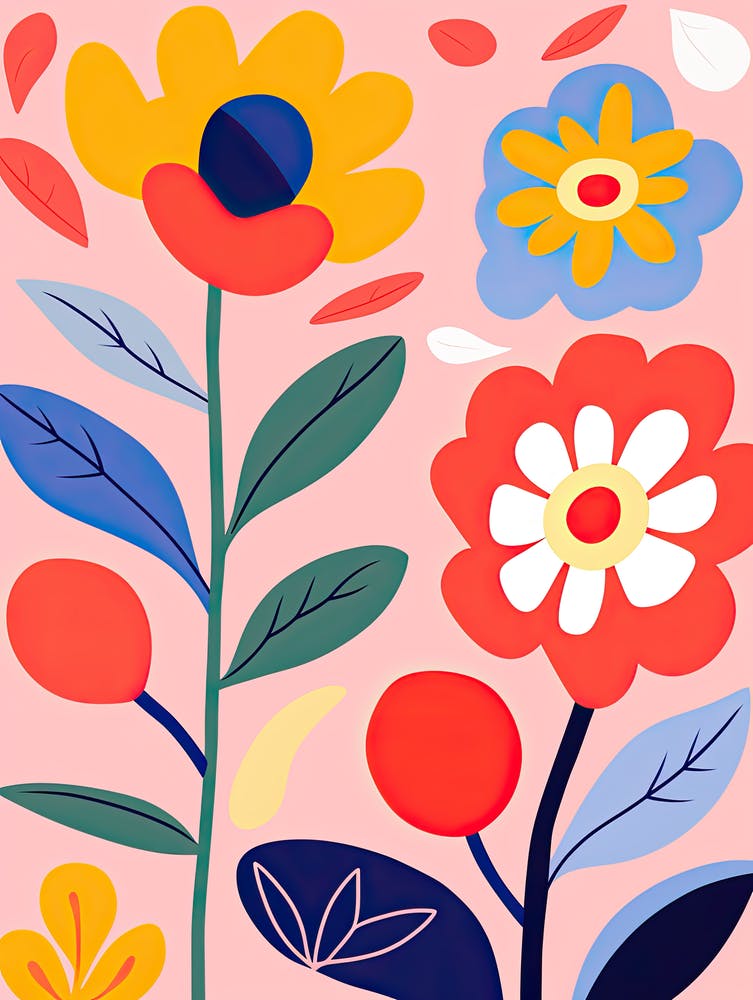 Blooms Of Brilliance; Whimsical Flower Market