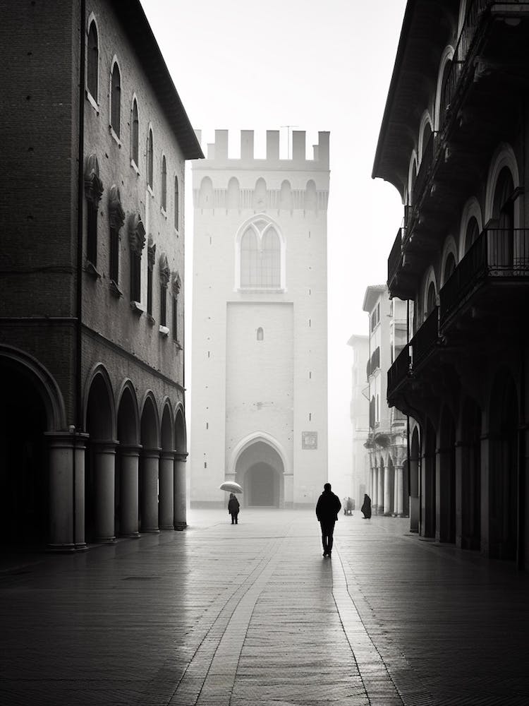 Ferrara, Italy,  Black And White Analogue Photography  2